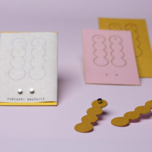 Earrings caterpillar